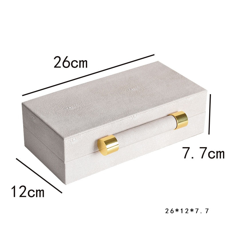 Leather Wooden Decorative Box