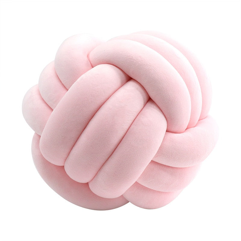 tight-knit knot cushion