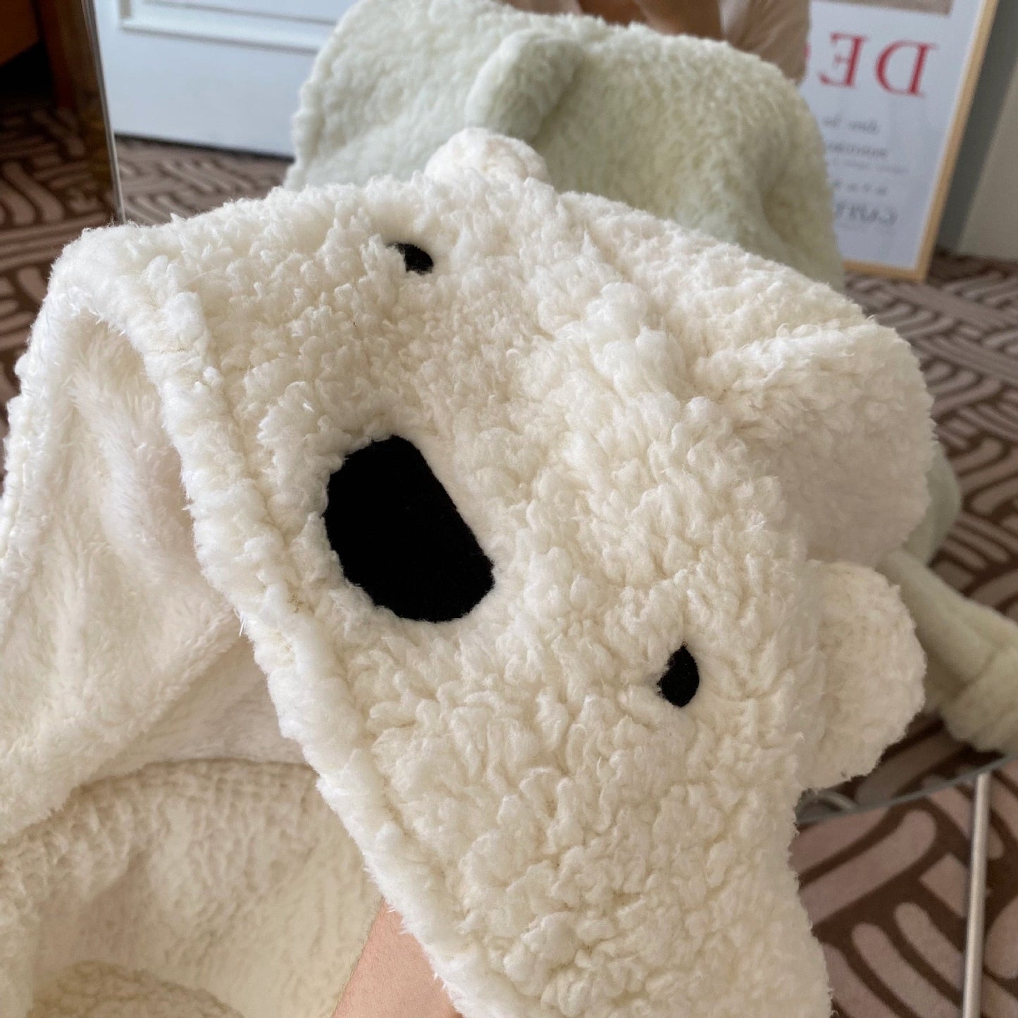 cosy teddy blanket