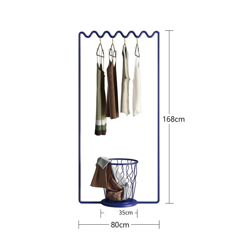 squiggle clothing rack