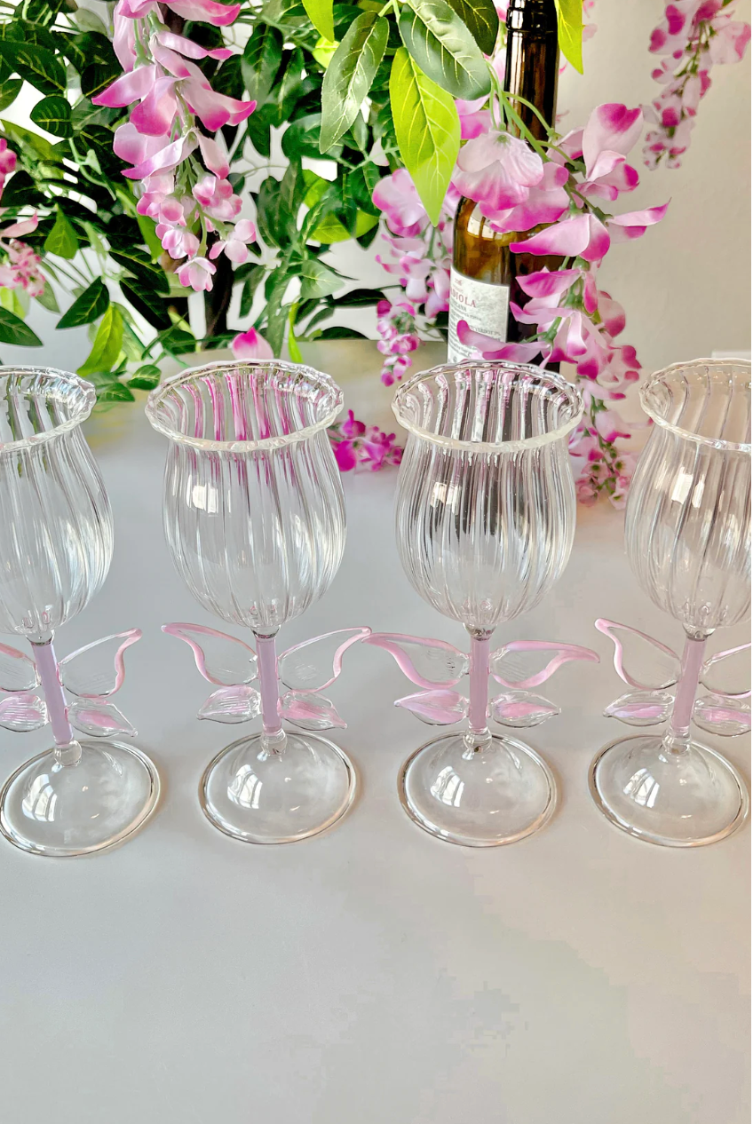 Dreamy Butterfly Champagne Flute