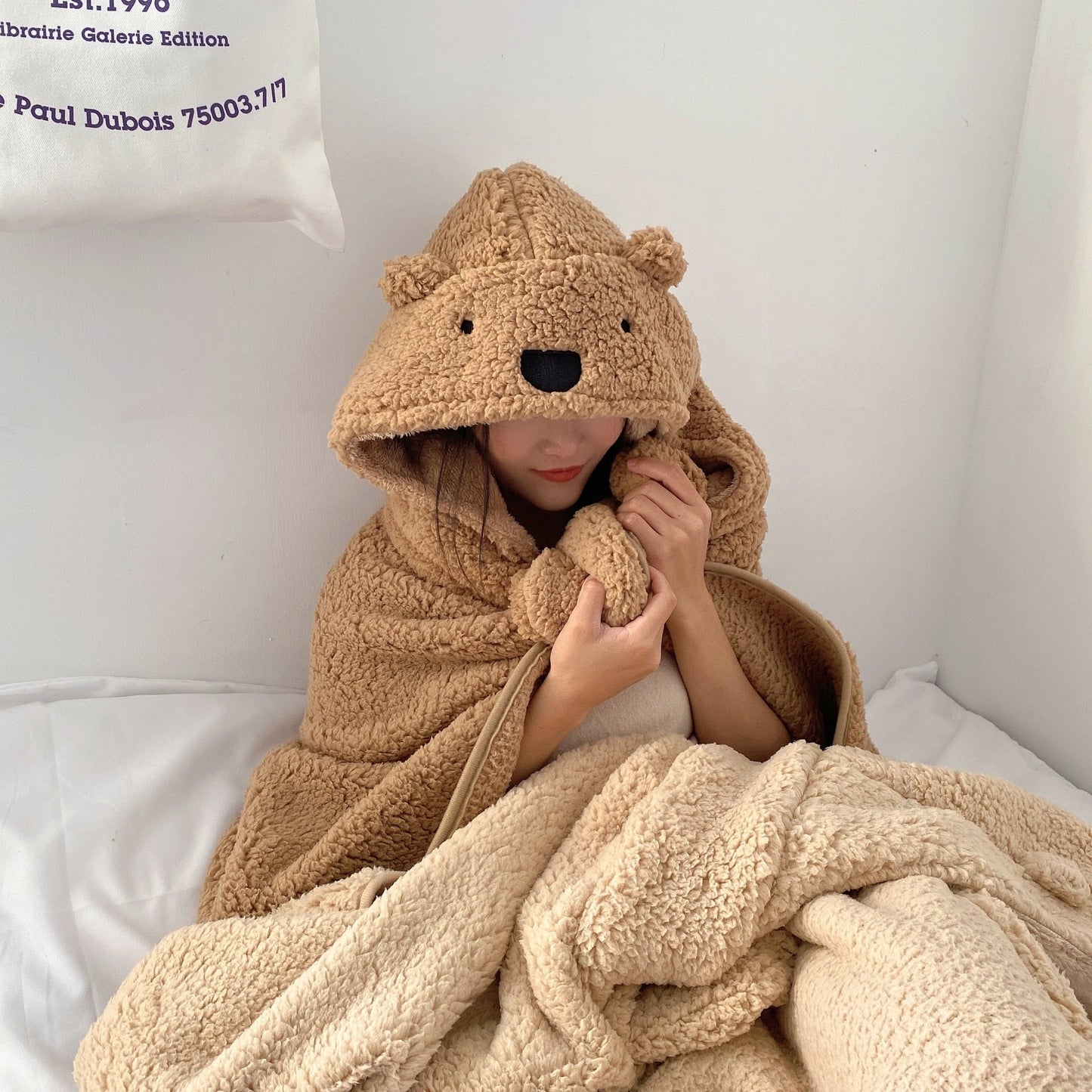 cosy teddy blanket