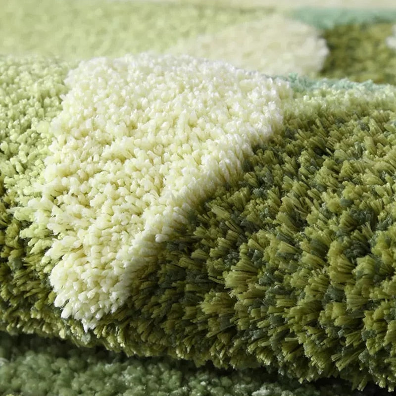 tufted mossy rug