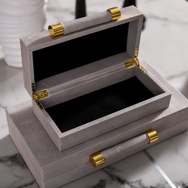 Leather Wooden Decorative Box