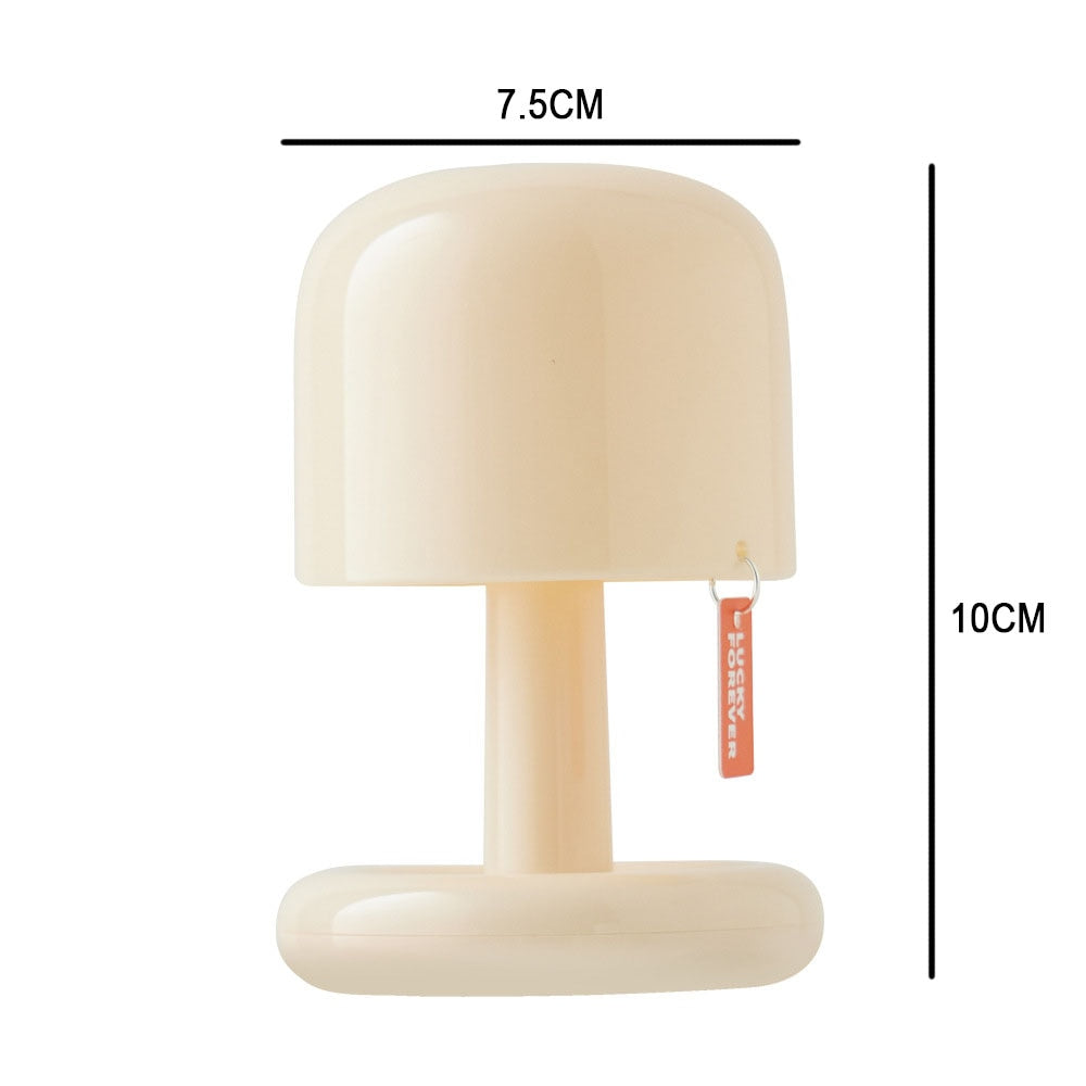 Mini Mushroom Shaped Rechargeable Led Table Lamp