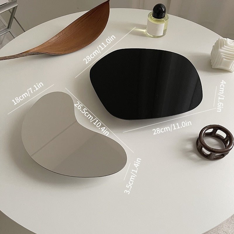 Acrylic Decorative Tray with Metal Legs - DIVINE DESIGN
