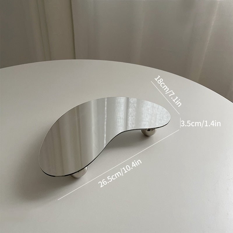 Acrylic Decorative Tray with Metal Legs - DIVINE DESIGN