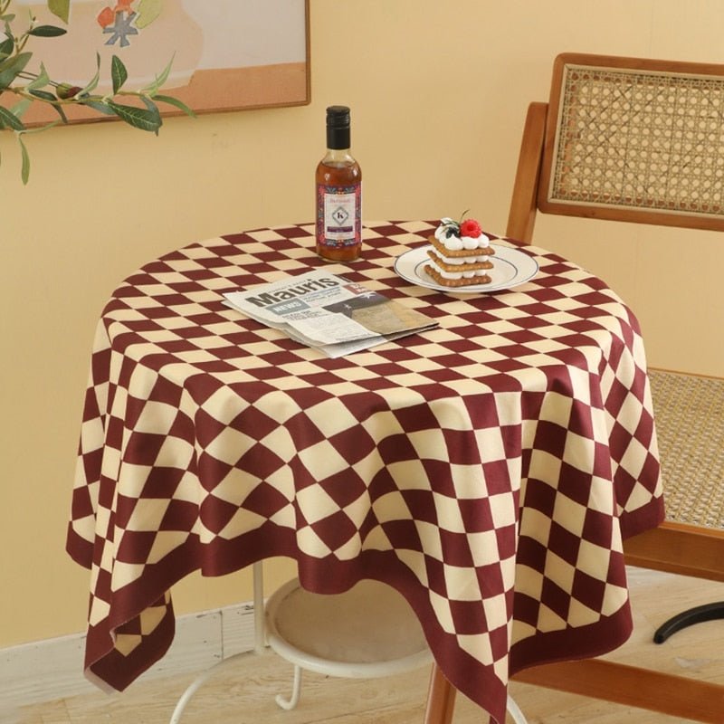 Checkered Tablecloth - DIVINE DESIGN