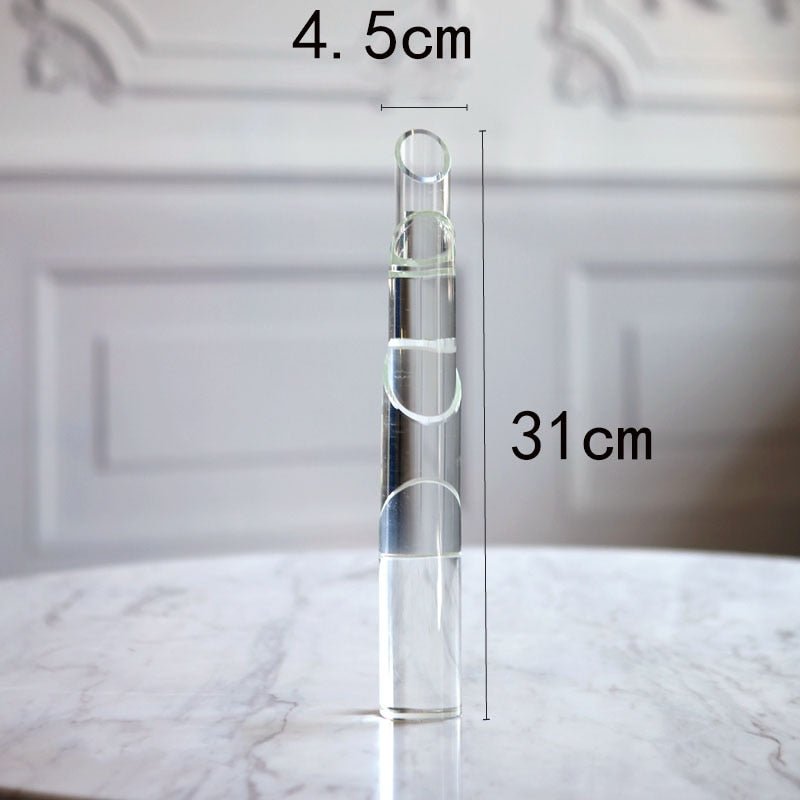 Crystal Bamboo Candlestick Holder - DIVINE DESIGN
