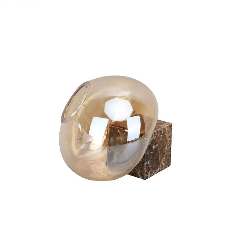 Crystal Glass Vase with Marble Base - DIVINE DESIGN