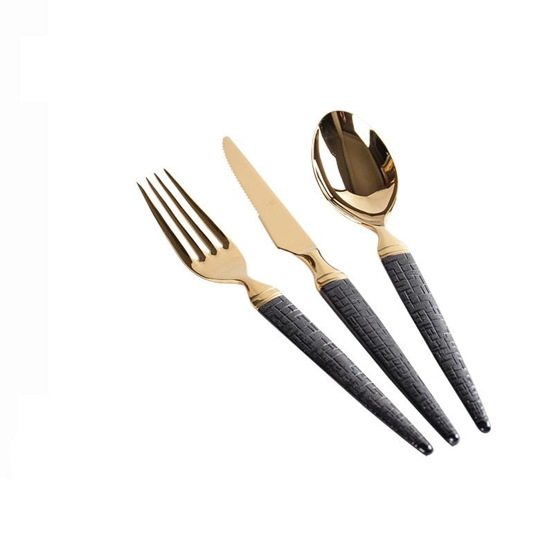 La Palace Tableware Set, Crystal and Stainless Steel - DIVINE DESIGN