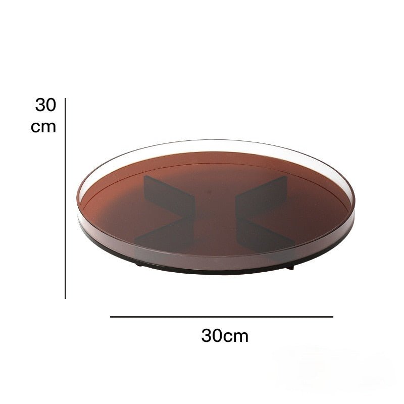 Lake Acrylic Round Decorative Tray - DIVINE DESIGN