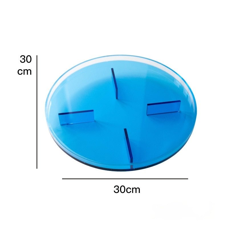 Lake Acrylic Round Decorative Tray - DIVINE DESIGN