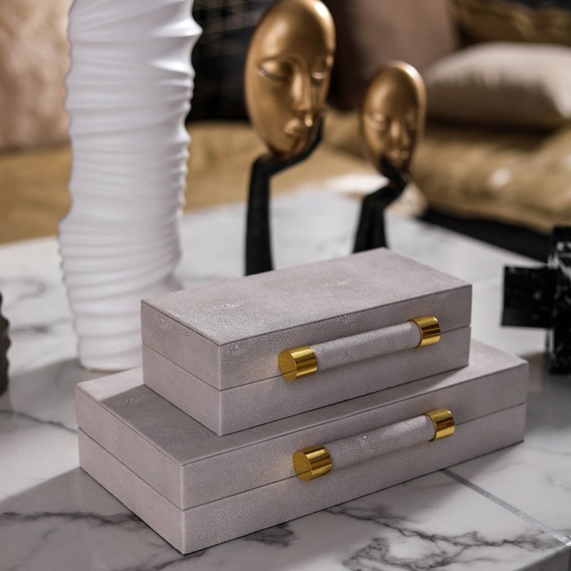 Leather Wooden Decorative Box - DIVINE DESIGN