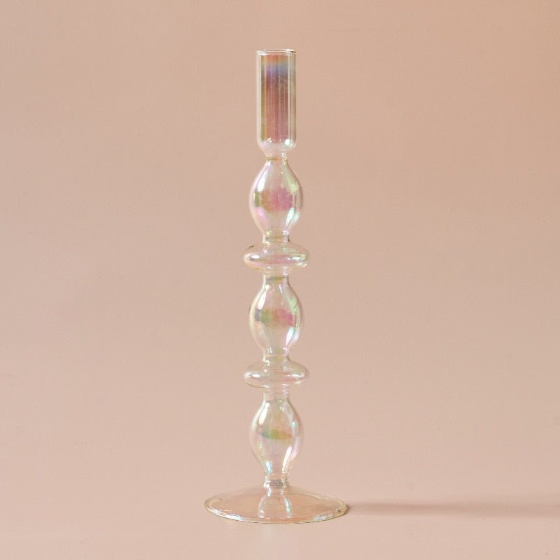 Lucia Vintage Rainbow Candle & Flower Vases - DIVINE DESIGN