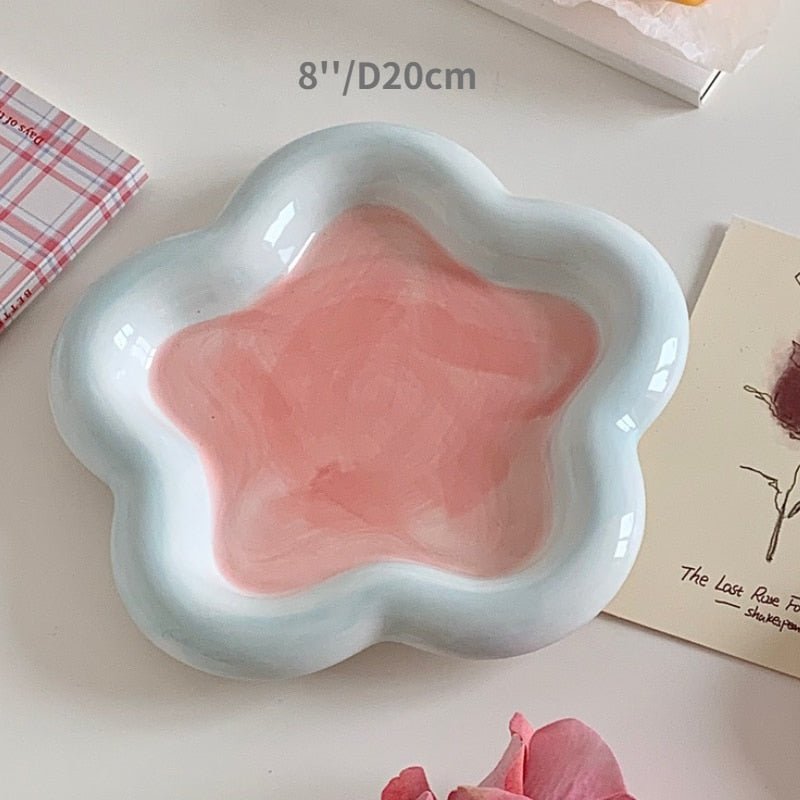 Lully Ceramic Dessert Plates - DIVINE DESIGN