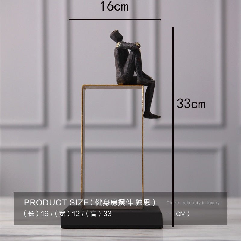 Men Decorative Figurine Sculpture - DIVINE DESIGN