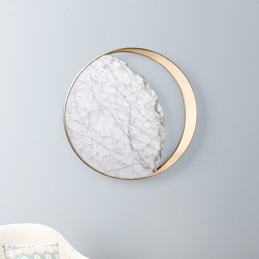 Eclipse Marble Bedside LED Wall Sconce