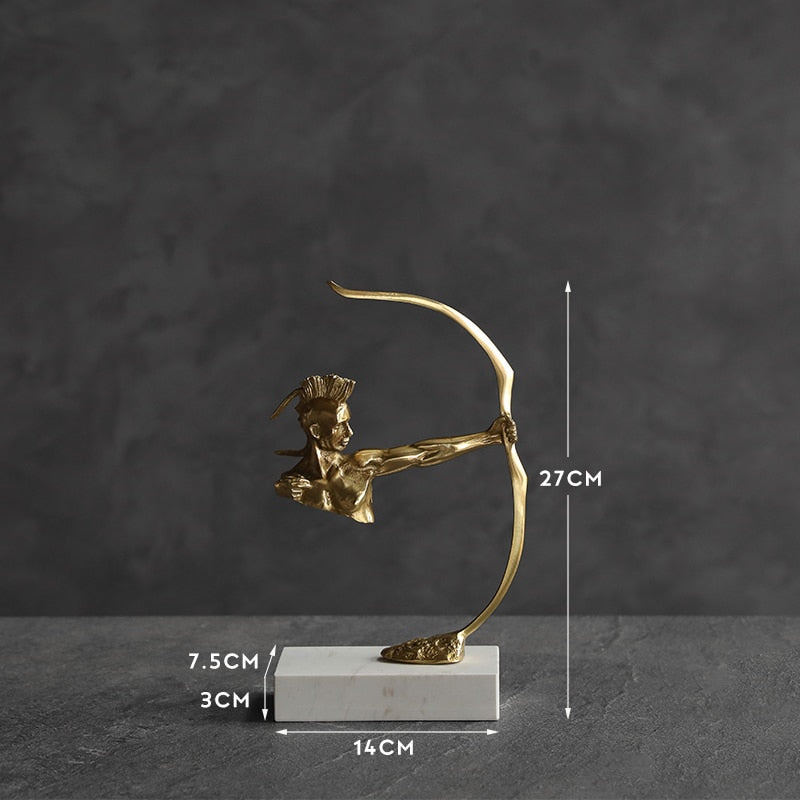 Roman Archery Figurine Statue