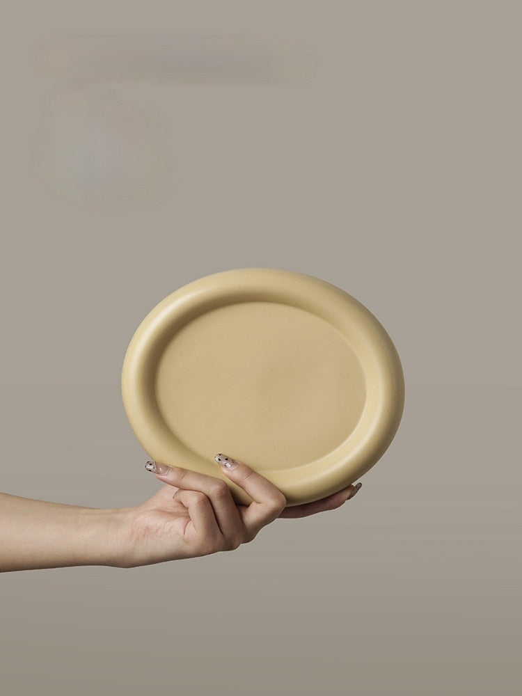 Rimi Irregular Ceramic Dessert Plates