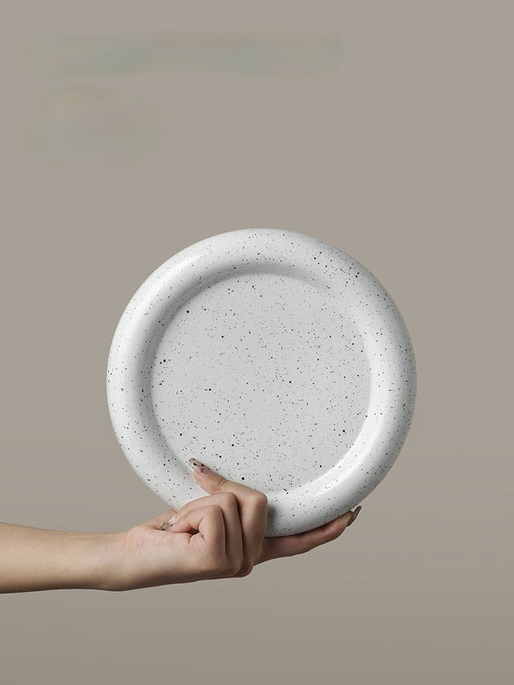 Rimi Irregular Ceramic Dessert Plates