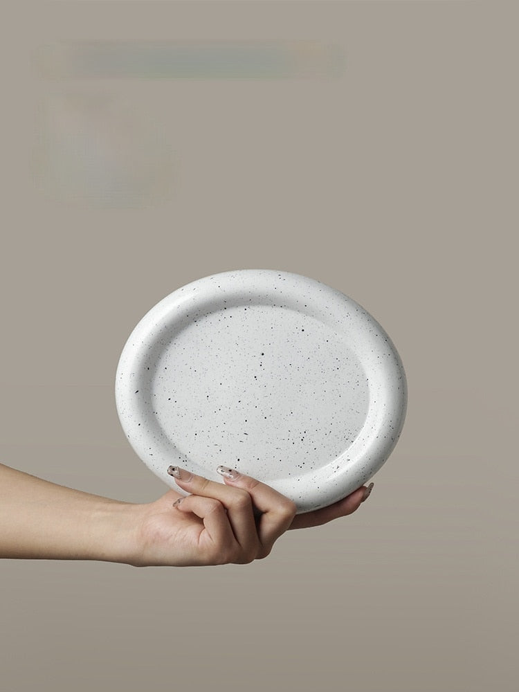 Rimi Irregular Ceramic Dessert Plates