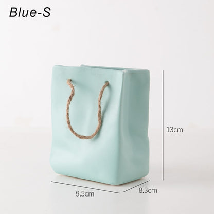 Colorful Tote Bag Decorative Vase