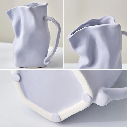 Irregular Kettle Ceramic Decorative Vase