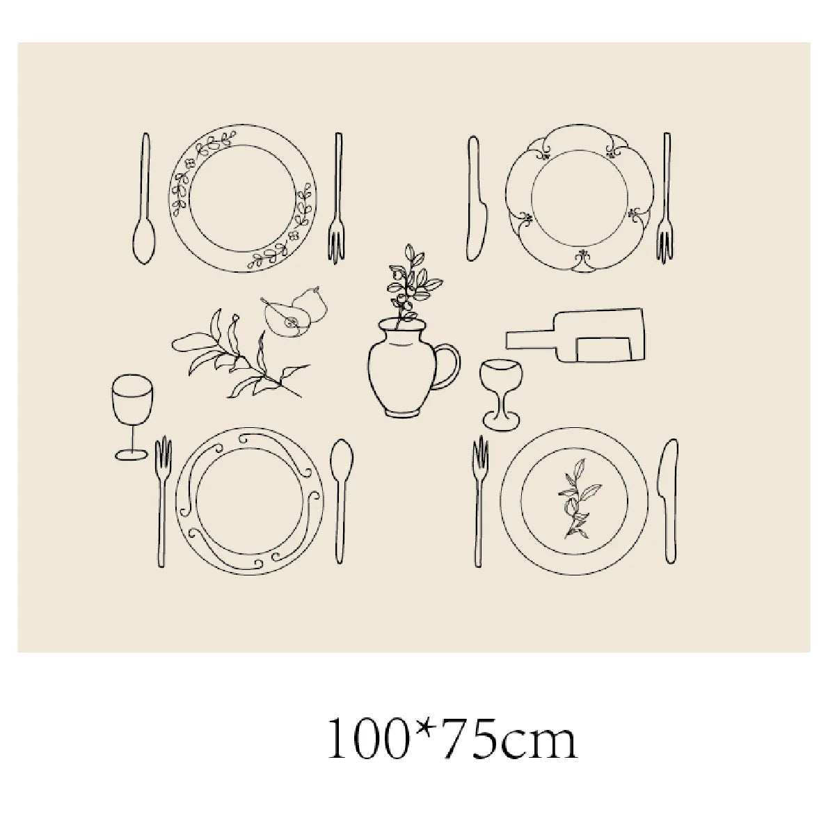 one night in paris linen tablecloth
