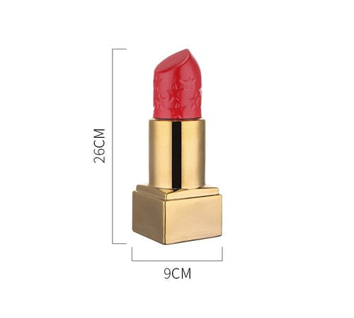 Ruby Charm Lipstick Shaped Decorative Vase