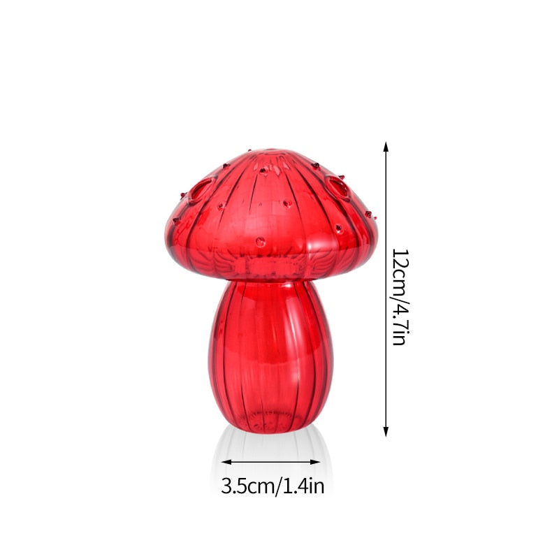 glass toadstool vase