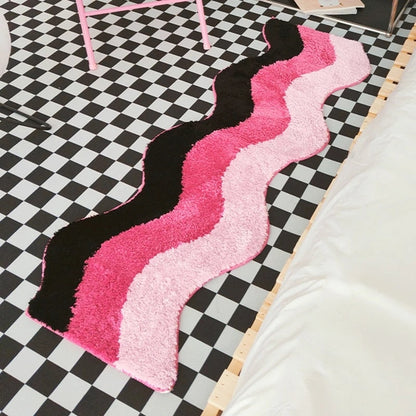 pinky wave rug