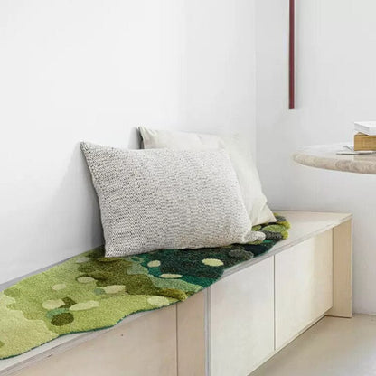 tufted mossy rug