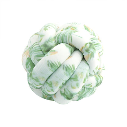 tight-knit knot cushion