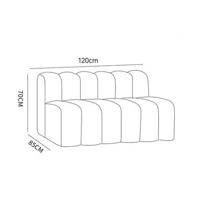 Minimalista Recliner Sofa Bed, Nordic Lambswool and Wooden Frame