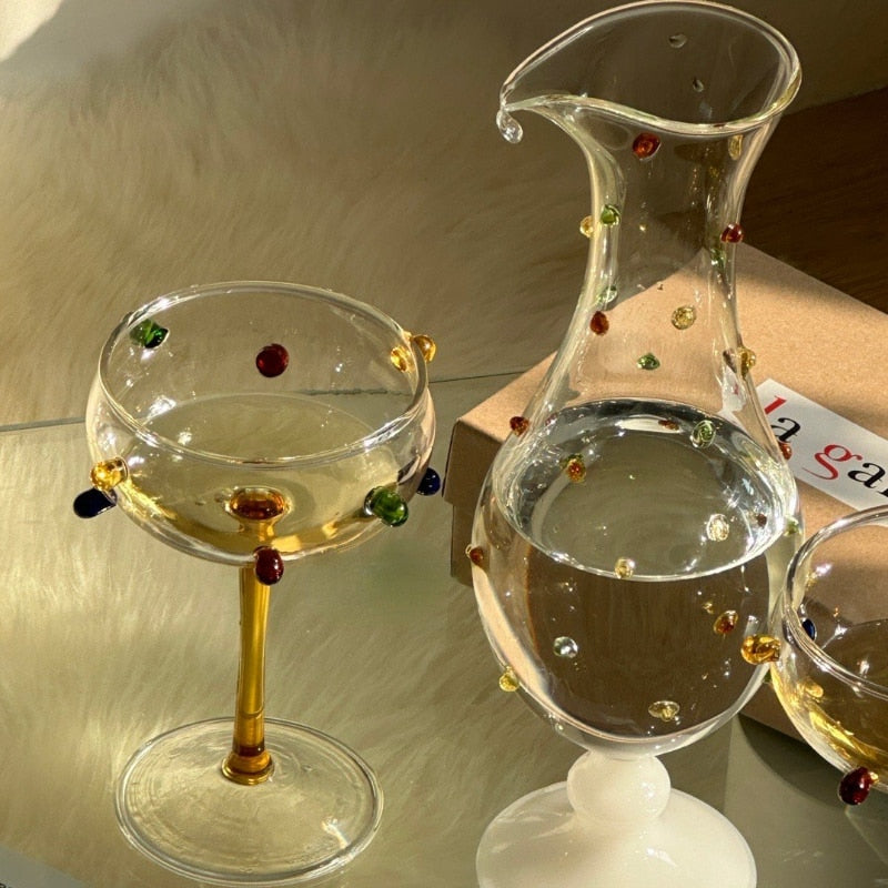 bijou cocktail glasses + carafe