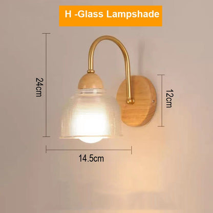 Retro Wooden Sconce Wall Lamp