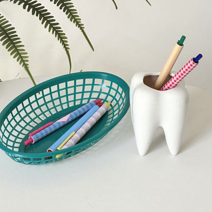 milky toothbrush holder