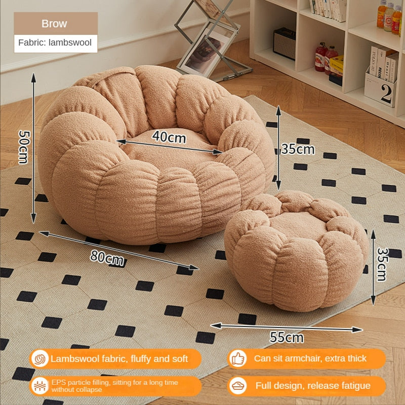 flower cloud bean bag