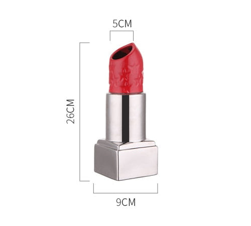 Ruby Charm Lipstick Shaped Decorative Vase