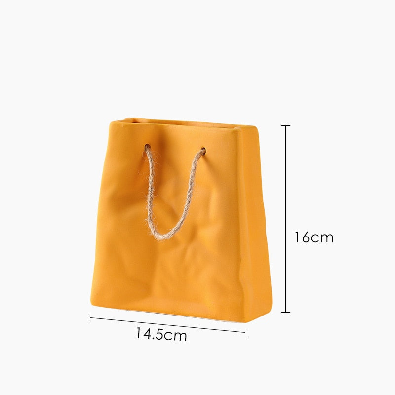 Colorful Tote Bag Decorative Vase