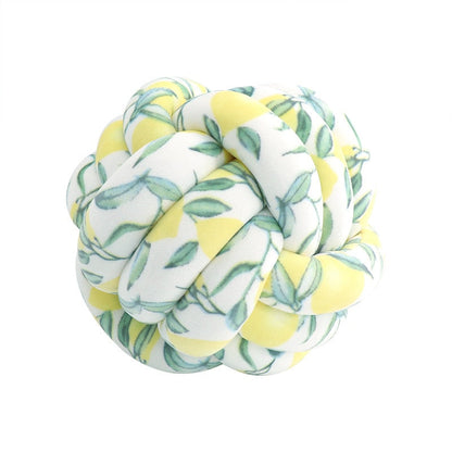 tight-knit knot cushion