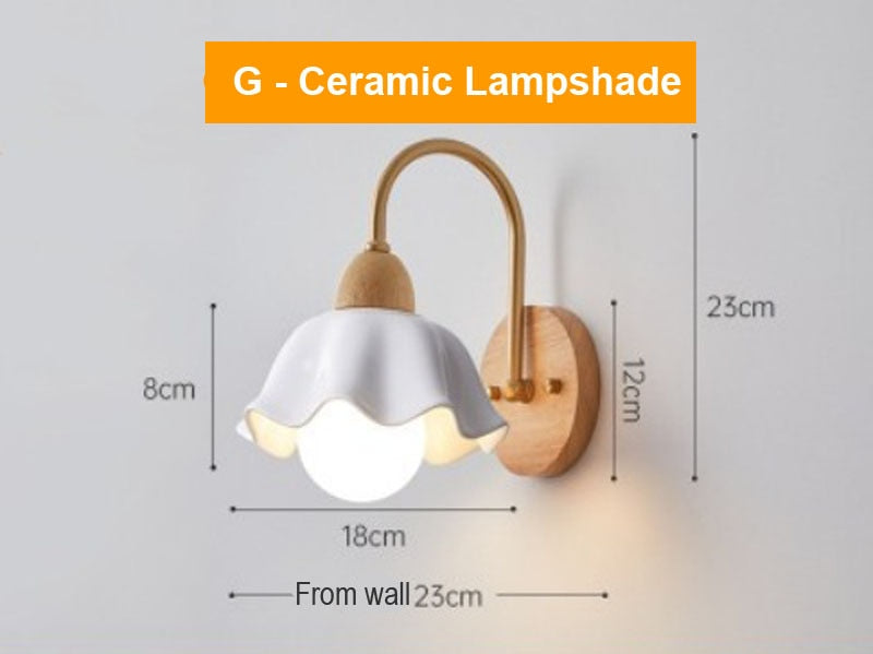 Retro Wooden Sconce Wall Lamp