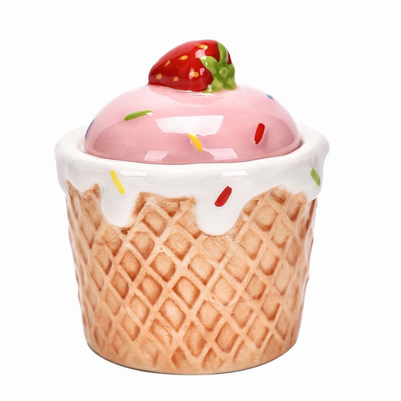 strawberries + cream trinket box