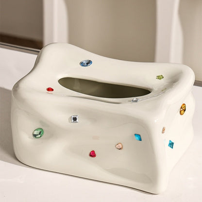 dazzle + bejewelled tissue box