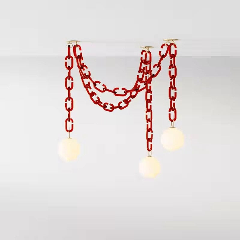 chainlink pendant light