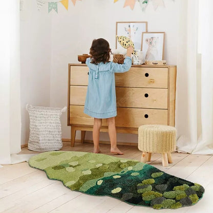 tufted mossy rug