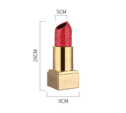 Ruby Charm Lipstick Shaped Decorative Vase