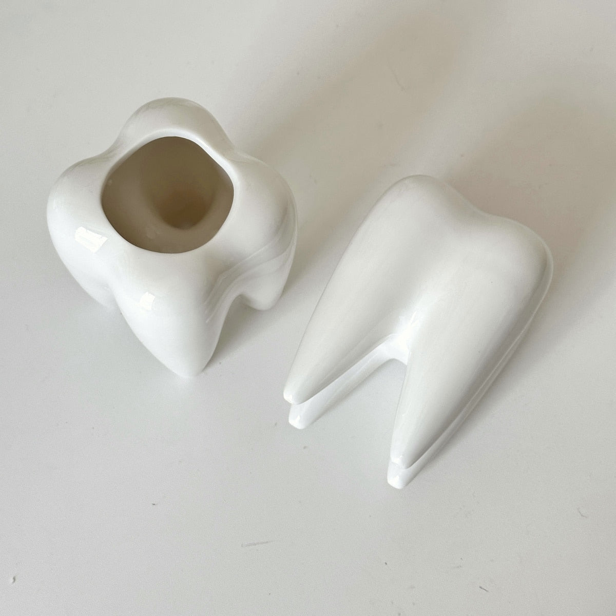 milky toothbrush holder