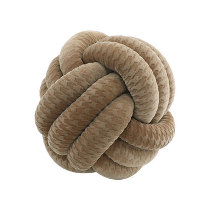 tight-knit knot cushion